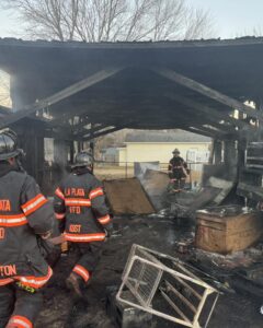 No Injuries Reported After Lawnmower Fire Spreads to Structure in La Plata