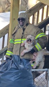 Bryans Road Volunteers Rescue Dog Stuck at Bottom of Icy Hill
