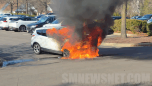 VIDEO: No Injuries Reported, Firefighters Quickly Extinguish Vehicle Fire in Leonardtown
