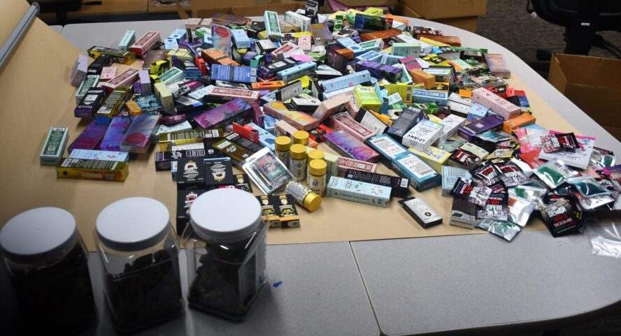 Narcotics Detectives Seize Illegal Cannabis from Six Tobacco and Vape Shops
