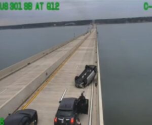 One Injured After Rollover Collision on Nice/Middleton Bridge