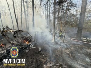 Firefighters Across Southern Maryland Continue to Fight Large Brush Fires; Fire Marshal and Heavy Equipment Responding