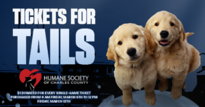 Tickets for Tails: Blue Crabs Launch Ticket Campaign to Support Humane Society of Charles County