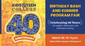 Kids and Teen College Celebrates 40 Years with Anniversary Bash and Program Fair