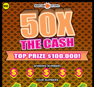 Waldorf Woman Claims $100,000 Top-Prize on 50X the Cash Scratch-Off