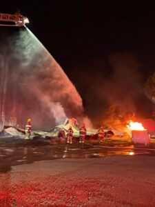 Ridge Firefighters Respond to Virginia For Large Commercial Structure Fire