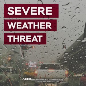Severe Thunderstorm Watch for Southern Maryland Until 9pm Tonight