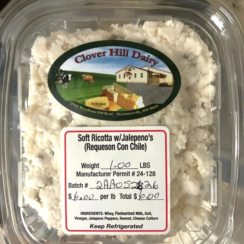 Consumer Advisory Issued for Some Clover Hill Dairy (Mechanicsville) Products Due to Risk Of Foodborne Illness