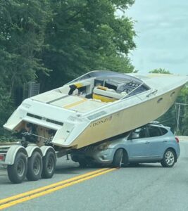 No Injuries Reported After Boat and Trailer Strikes Vehicle in Charles County
