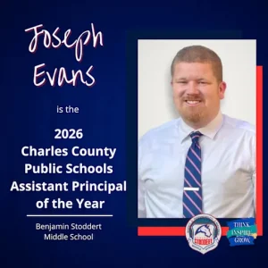 Stoddert Middle School Principal Named Charles County Public Schools Principal of the Year