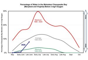 Chesapeake Bay Monitoring Shows Dissolved Oxygen Conditions Best on Record in Early Part of Season